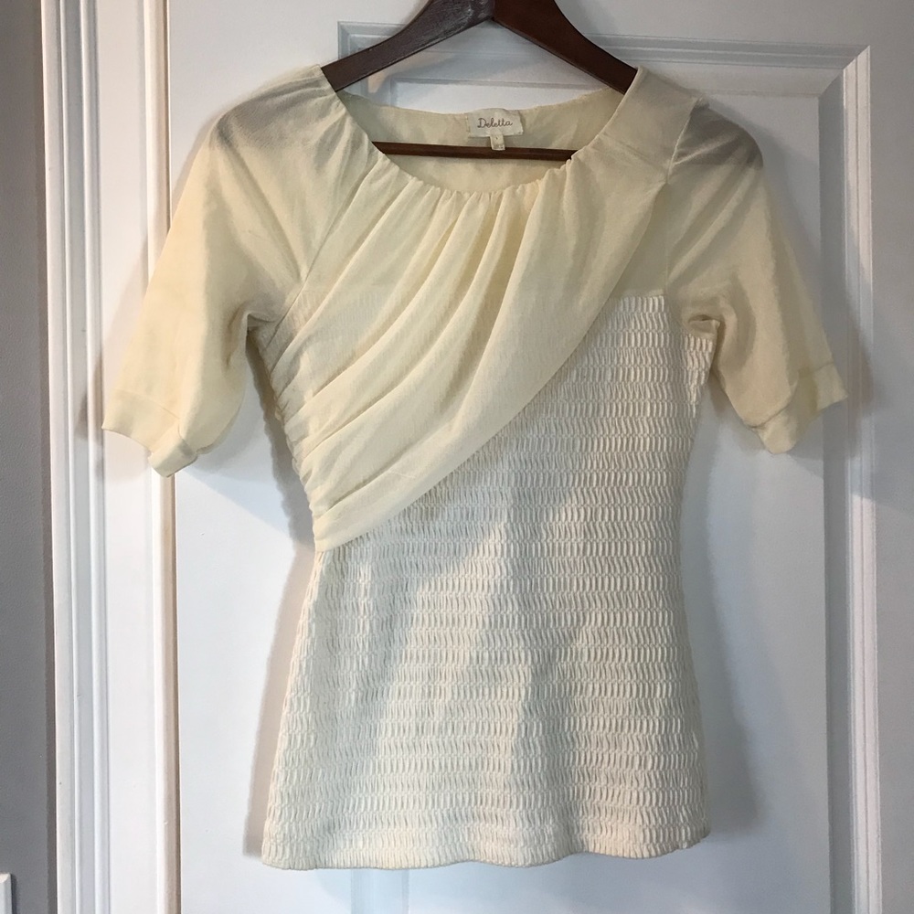 Anthropologie scoop neck blouse